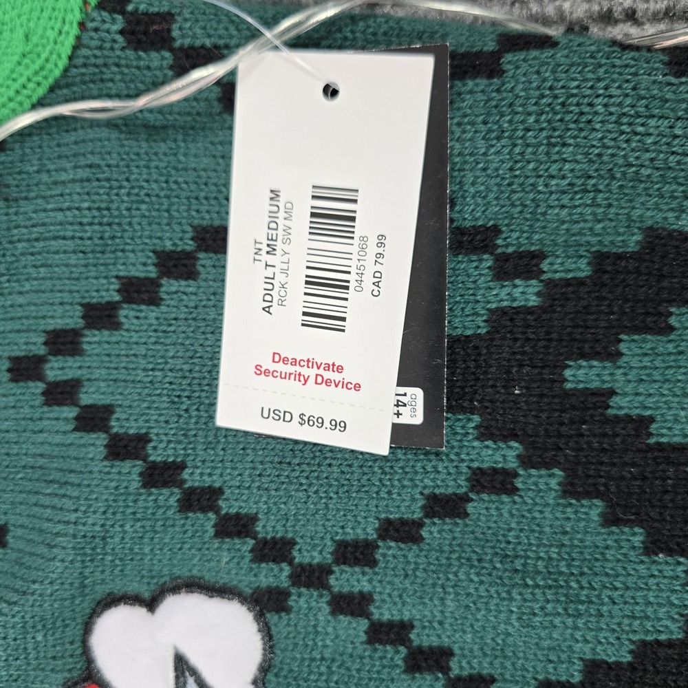 Spencer's Workshop Sweater Mens Medium Rick And Morty Light‎ Up Ugly Xmas - Picture 9 of 14